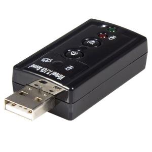 STARTECH.COM Virtual 7.1 USB Stereo Audio Adapter External Sound Card - IcUSBaudio7