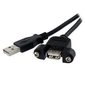 STARTECH.COM Panel Mount USB Cable A To A - F/m 30cm
