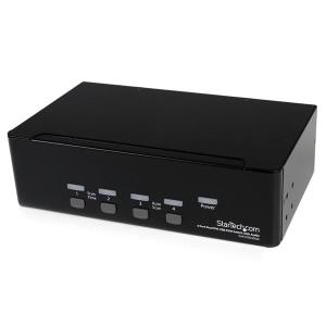 STARTECH.COM KVM Switch 4 Port Dual DVI USB With Audio & USB 2.0 Hub