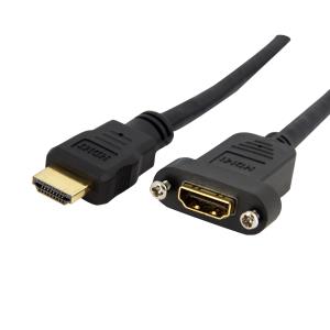 STARTECH.COM Hdmi Panel Mount Cable - F/m 1m