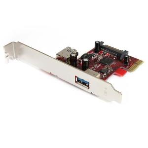 STARTECH.COM Pci-e USB 3.0 Card 1 Internal 1 External 2 Port