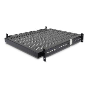 STARTECH.COM Vented Adjustable Depth Sliding Server Rack Cabinet Shelf 19in