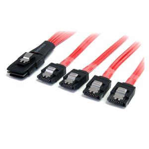 STARTECH.COM Serial Attached Scsi SAS Cable - Sff-8087 To 4x Latching SATA 50cm