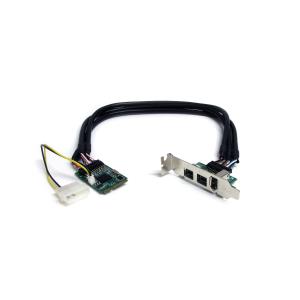 STARTECH.COM Firewire Card Adapter 3 Port 2b 1a 1394 Mini Pci-e