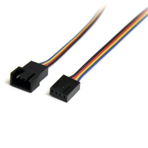 STARTECH.COM Fan Power Extension Cable 12in 4 Pin - M/f