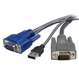 STARTECH.COM Cable For KVM Ultra-thin USB Vga 2-in-1 2m
