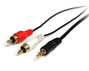 STARTECH.COM Stereo Audio Cable - 3.5mm Male To 2x Rca Male 1m