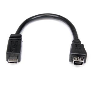 STARTECH.COM Micro USB To Mini USB 2.0 Adapter M/f 6in