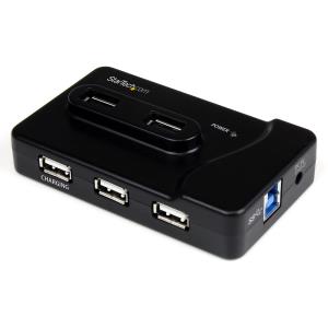STARTECH.COM Combo Hub With 2a Charging Port 6 Port USB 3.0 / USB 2.02x USB 3.0 & 4x USB 2.0