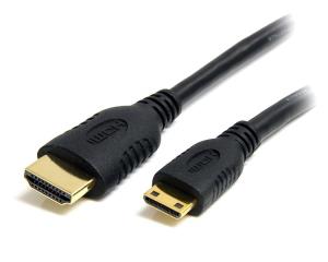 STARTECH.COM High Speed Hdmi Cable With Ethernet - Hdmi To Hdmi Mini- M/m 0.5m