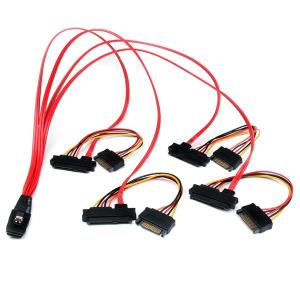 STARTECH.COM Internal Mini SAS Cable - F8087 To 4x Sff8482 - 50cm