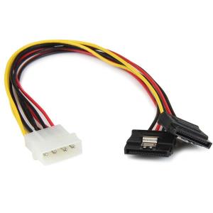 STARTECH.COM Splitter 12in 4 Pin Molex To Dual Latching SATA Y