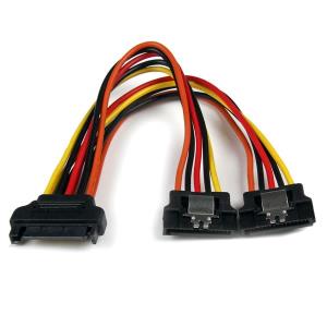 STARTECH.COM Power Cable Splitter Adapter Latching SATA SATA 15cm