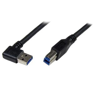 STARTECH.COM Superspeed USB 3.0 Cable - Right Angle A To B - M/m 1m Black