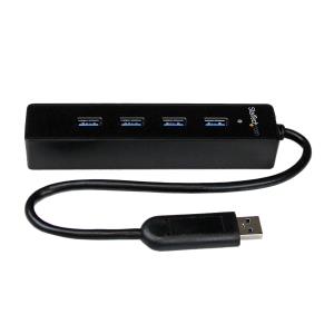 STARTECH.COM External Mini USB 3 Hub With Integrated Cable 4port