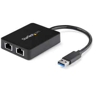 STARTECH.COM Gigabit Ethernet Lan Adapter USB 3 2port 10/100/1000
