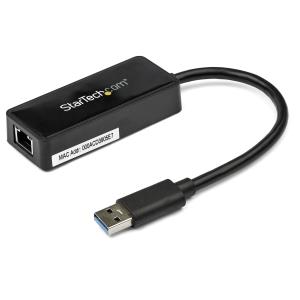 STARTECH.COM Network Adapter - USB 3.0 To Gigabit Ethernet Adapter Nic W/ USB Port - Black