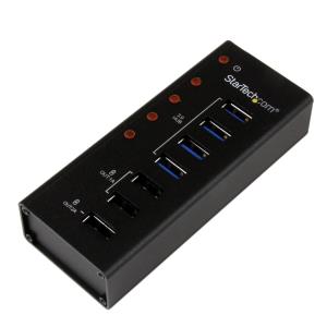 STARTECH.COM Ac Powered USB 3 Hub With 3 Dedicated Charge Ports 4 Port