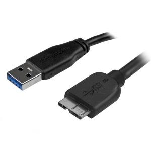 STARTECH.COM Superspeed USB 3.0 Cable A To Micro B - M/m 0.5m Black Thin