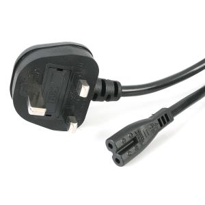 STARTECH.COM Laptop Power Cord - Uk Plug To Iec320 C7 Power Cord 1m