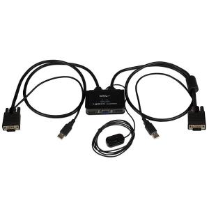 STARTECH.COM KVM Switch 2 Port USB Vga Cable - USB Powered With Remote Switch