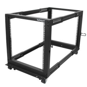 STARTECH.COM Server Rack - Open Frame Adjustable Depth 12u 4 Post Rack
