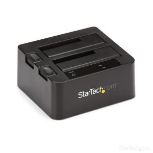 STARTECH.COM Docking Station - USB 3.1 (10gbps) Dual-bay For 2.5in/3.5in SATA SSD/HDDs
