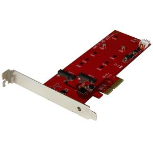 STARTECH.COM Controller Card - 2x M.2 SSD Pci-e