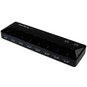 STARTECH.COM Hub With Charge And Sync Ports 10-port USB 3.0 - 2 X 1.5a Ports