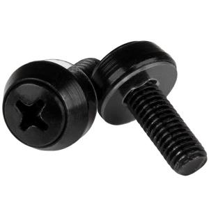 STARTECH.COM M6 Mounting Screws M6x12mm Screws 100 Pack Black