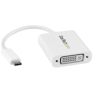 STARTECH.COM USB Type C To DVI Adapter USB-c DVI Video Converter-white