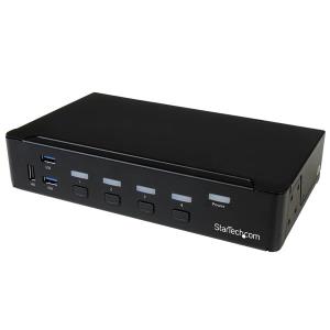 STARTECH.COM KVM Switch - DisplayPort 4-port Built-in USB 3.0 Hub-4k