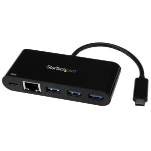 STARTECH.COM USB-c Hub 3-port With Gigabit Ethernet And Power Delivery - USB-c To 3x USB-a - USB 3.0 Hub