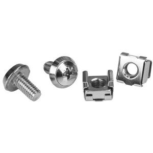STARTECH.COM M6 Cage Nuts And M6 Rack Screws 20 Pack Of M6 Screws & M6 Nuts