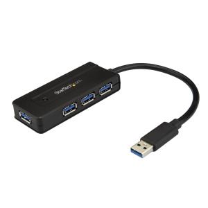 STARTECH.COM Mini Hub 4-port USB 3.0 With Charge Port - Includes Power Adapter