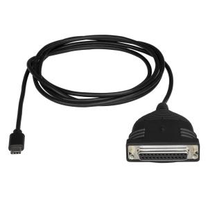 STARTECH.COM USB C To Parallel Printer Cable USB To Db25 Printer Cable