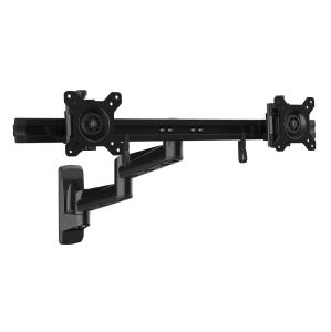 STARTECH.COM Wall Mount Dual Monitor Arm For Two 15-24 Monitors Articulating