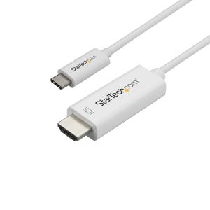 STARTECH.COM USB C To Hdmi Cable - 4k At 60 Hz - White - 1m
