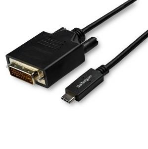 STARTECH.COM USB-c To DVI Cable - 1920 X 1200 - Black 3m