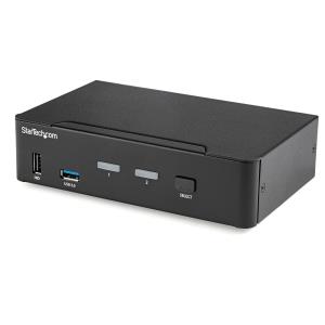 STARTECH.COM KVM Switch - 2 Port DisplayPort  - 4k60hz - USB 3.0 Hub