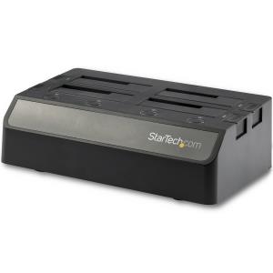 STARTECH.COM Docking Station - 4 Bay SATA 2.5/3.5inch SSD/HDD USB C USB-a
