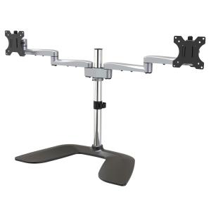 STARTECH.COM Dual Monitor Stand - Articulating Arms - Height Adjustable - For Vesa Mount Monitors Up To 32in - Steel/aluminum