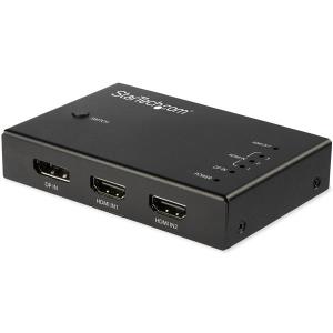 STARTECH.COM Hdmi Video Switch - 4 Port 3x Hdmi And 1x DisplayPort - 4k 60hz
