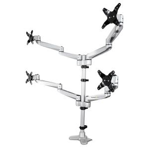 STARTECH.COM Quad Monitor Mount - For Up To 27in Vesa Monitors - Desk Mount