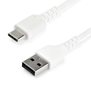 STARTECH.COM Durable USB 2.0 To USB C Cable - Aramid Fiber - 1m White