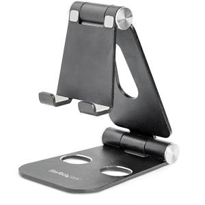 STARTECH.COM Universal Smartphone And Tablet Stand - Multi Angle - Foldable Black