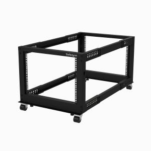 STARTECH.COM Open Frame Server Rack - Compact 4 Post Adjustable Depth (22-40