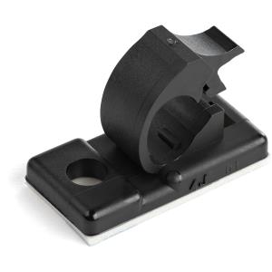 STARTECH.COM Adhesive Cable Management ClIPS Black - Nylon Self Adhesive Clamp Ul/94v-2 Fire Rated - 100 Pack - Cbmcc1