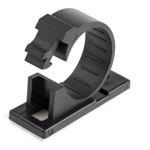 STARTECH.COM Adhesive Cable Management ClIPS Black - Nylon Self Adhesive Clamp Ul/94v-2 Fire Rated - 100 Pack - Cbmcc3