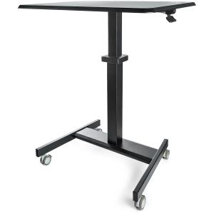 STARTECH.COM Mobile Standing Desk - Portable Sit Stand Ergonomic Rolling Cart